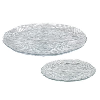 Cryspo Trio Σετ των 7 Σετ Πάστας Γυάλινο ''Kanvas Clear'' Φ33/Φ21cm 8026035